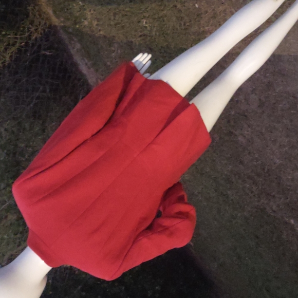 Banana Republic Ladies Bright Red Lux (1) Button Blazer/Jacket - Picture 10 of 17